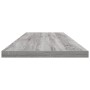 Estantes pared 4 uds madera ingeniería gris Sonoma 100x20x1,5cm en Estanterías | Comprar online en Foru.es