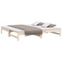 Sofá cama extraíble madera maciza de pino 2x(80x200) cm de vidaXL, Camas y somieres - Ref: Foro24-823409, Precio: 128,21 €, D...