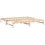 Sofá cama extraíble madera maciza de pino 2x(80x200) cm de vidaXL, Camas y somieres - Ref: Foro24-823409, Precio: 128,21 €, D...