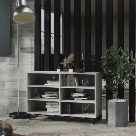 Concrete gray plywood sideboard 103.5x35x70 cm by vidaXL, Sideboards - Ref: Foro24-806044, Price: 64,65 €, Discount: %