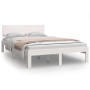 Estructura de cama madera maciza de pino blanco 120x200 cm de vidaXL, Camas y somieres - Ref: Foro24-810491, Precio: 123,29 €...