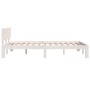 Estructura de cama madera maciza de pino blanco 120x200 cm de vidaXL, Camas y somieres - Ref: Foro24-810491, Precio: 123,29 €...