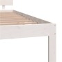 Estructura de cama madera maciza de pino blanco 120x200 cm de vidaXL, Camas y somieres - Ref: Foro24-810491, Precio: 123,29 €...