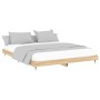 Estructura de cama madera de ingeniería roble Sonoma 160x200 cm de vidaXL, Camas y somieres - Ref: Foro24-832128, Precio: 130...