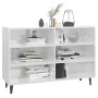 Aparador de madera contrachapada blanco brillo 103,5x35x70 cm de vidaXL, Aparadores - Ref: Foro24-806046, Precio: 64,71 €, De...