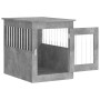 Jaula para perros madera ingeniería gris hormigón 55x75x65 cm en Casetas para perros | Comprar online en Foru.es