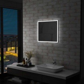 Espejo de pared de baño con LED 60x50 cm en Espejos | Comprar online en Foru.es