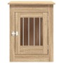 Jaula para perros madera de ingeniería roble Sonoma 55x80x68 cm en Casetas para perros | Comprar online en Foru.es