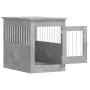Jaula para perros madera ingeniería gris hormigón 55x80x68 cm en Casetas para perros | Comprar online en Foru.es
