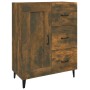 Aparador madera contrachapada color roble ahumado 69,5x34x90 cm de vidaXL, Aparadores - Ref: Foro24-817372, Precio: 70,85 €, ...