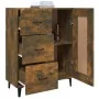 Smoked oak plywood sideboard 69.5x34x90 cm by vidaXL, Sideboards - Ref: Foro24-817372, Price: 70,30 €, Discount: %