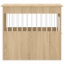 Jaula para perros madera ingeniería roble Sonoma 64,5x80x71 cm en Casetas para perros | Comprar online en Foru.es