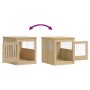 Jaula para perros madera ingeniería roble Sonoma 64,5x80x71 cm en Casetas para perros | Comprar online en Foru.es