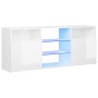 Mueble de TV con luces LED blanco brillante 120x30x50 cm de vidaXL, Muebles TV - Ref: Foro24-804307, Precio: 103,09 €, Descue...
