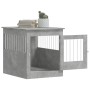 Jaula para perros madera ingeniería gris hormigón 64,5x80x71 cm en Casetas para perros | Comprar online en Foru.es