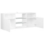 Mueble de TV con luces LED blanco brillante 120x30x50 cm de vidaXL, Muebles TV - Ref: Foro24-804307, Precio: 103,09 €, Descue...