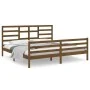 Estructura de cama madera maciza de pino marrón miel 200x200 cm de vidaXL, Camas y somieres - Ref: Foro24-3105883, Precio: 17...