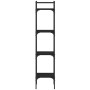 Librería de 4 estantes madera ingeniería negro 35x30x138,5 cm en Librerías y estanterías | Comprar online en Foru.es