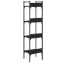 Librería de 4 estantes madera ingeniería negro 35x30x138,5 cm en Librerías y estanterías | Comprar online en Foru.es