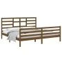 Estructura de cama madera maciza de pino marrón miel 200x200 cm de vidaXL, Camas y somieres - Ref: Foro24-3105883, Precio: 17...