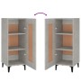 Aparador de madera contrachapada gris hormigón 34,5x34x90 cm de vidaXL, Aparadores - Ref: Foro24-812424, Precio: 51,67 €, Des...