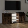 Mueble de TV con luces LED roble ahumado 120x30x50 cm de vidaXL, Muebles TV - Ref: Foro24-815714, Precio: 92,95 €, Descuento: %