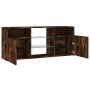 Mueble de TV con luces LED roble ahumado 120x30x50 cm de vidaXL, Muebles TV - Ref: Foro24-815714, Precio: 92,95 €, Descuento: %