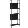 Librería de 5 estantes madera ingeniería negro 60,5x24x166,5 cm en Librerías y estanterías | Comprar online en Foru.es