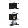 Librería de 5 estantes madera ingeniería negro 60,5x24x166,5 cm en Librerías y estanterías | Comprar online en Foru.es
