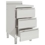 Armario de cocina comercial con 3 cajones acero inoxidable de vidaXL, Restauración - Ref: Foro24-151179, Precio: 286,82 €, De...