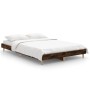 Estructura de cama madera de ingeniería roble ahumado 120x190cm de vidaXL, Camas y somieres - Ref: Foro24-832090, Precio: 89,...