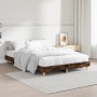 Estructura de cama madera de ingeniería roble ahumado 120x190cm de vidaXL, Camas y somieres - Ref: Foro24-832090, Precio: 89,...