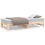 Sofá cama extraíble madera maciza de pino 2x(75x190) cm de vidaXL, Camas y somieres - Ref: Foro24-823419, Precio: 144,84 €, D...