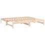 Sofá cama extraíble madera maciza de pino 2x(75x190) cm de vidaXL, Camas y somieres - Ref: Foro24-823419, Precio: 144,84 €, D...