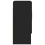 Armario de pared madera contrachapada negro 60x31x70 cm de vidaXL, Taquillas y armarios de almacenamiento - Ref: Foro24-81287...