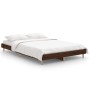 Estructura de cama madera de ingeniería marrón roble 120x190 cm de vidaXL, Camas y somieres - Ref: Foro24-832092, Precio: 108...
