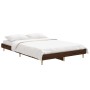 Estructura de cama madera de ingeniería marrón roble 120x190 cm de vidaXL, Camas y somieres - Ref: Foro24-832092, Precio: 108...