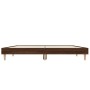 Estructura de cama madera de ingeniería marrón roble 120x190 cm de vidaXL, Camas y somieres - Ref: Foro24-832092, Precio: 108...