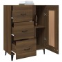 Aparador madera contrachapada marrón roble 69,5x34x90 cm de vidaXL, Aparadores - Ref: Foro24-817374, Precio: 86,64 €, Descuen...