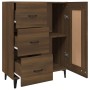Aparador madera contrachapada marrón roble 69,5x34x90 cm de vidaXL, Aparadores - Ref: Foro24-817374, Precio: 86,64 €, Descuen...