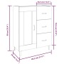 Aparador madera contrachapada marrón roble 69,5x34x90 cm de vidaXL, Aparadores - Ref: Foro24-817374, Precio: 86,64 €, Descuen...