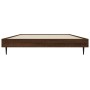 Estructura de cama madera de ingeniería marrón roble 90x190 cm de vidaXL, Camas y somieres - Ref: Foro24-832308, Precio: 85,7...