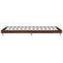 Estructura de cama madera de ingeniería marrón roble 90x190 cm de vidaXL, Camas y somieres - Ref: Foro24-832308, Precio: 85,7...