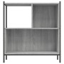 Estantería madera de ingeniería gris Sonoma 72x28x77,5 cm en Librerías y estanterías | Comprar online en Foru.es