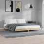 Estructura de cama madera de ingeniería roble Sonoma 140x200 cm de vidaXL, Camas y somieres - Ref: Foro24-832144, Precio: 124...