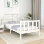 Estructura de cama individual madera maciza blanco 90x190 cm de vidaXL, Camas y somieres - Ref: Foro24-3105891, Precio: 105,0...