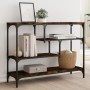 Mesa consola madera de ingeniería roble ahumado 100x30x75 cm en Mesas auxiliares | Comprar online en Foru.es