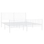 Estructura cama metal con cabecero y pie cama blanco 183x213 cm de vidaXL, Camas y somieres - Ref: Foro24-350954, Precio: 106...