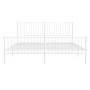 Estructura cama metal con cabecero y pie cama blanco 183x213 cm de vidaXL, Camas y somieres - Ref: Foro24-350954, Precio: 106...