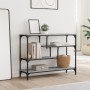 Mesa consola madera de ingeniería gris Sonoma 100x30x75 cm en Mesas auxiliares | Comprar online en Foru.es